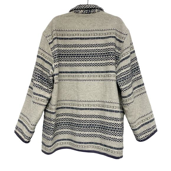 Vintage The Limited Womens Size L Oversized Printed Button Front Coat - Picture 5 of 6